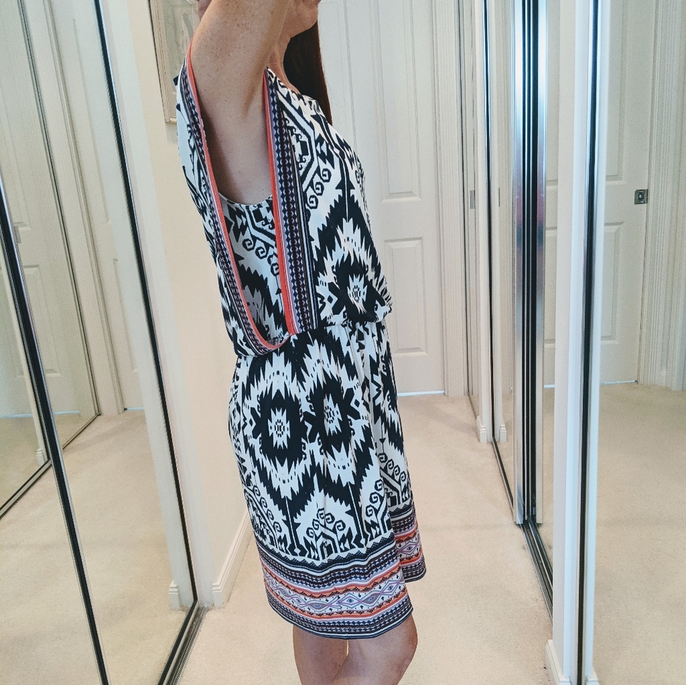 London Times Aztec print dress